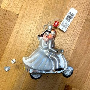 NWT - Wedding/Just Married Glass Tree Ornament